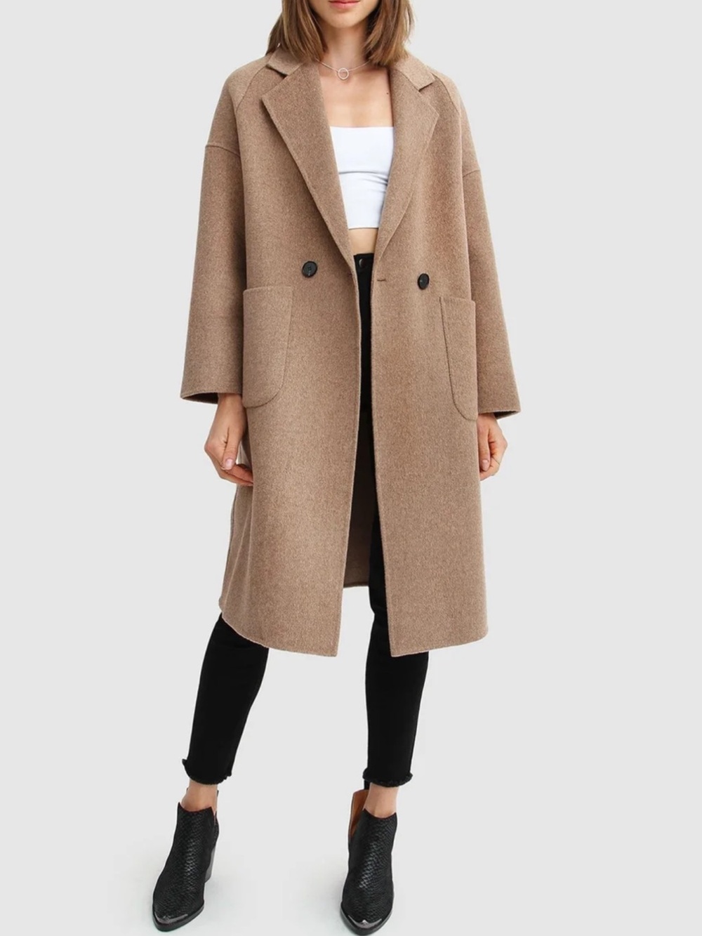 Belle & Bloom Wool-Blend Publisher Driver Coat